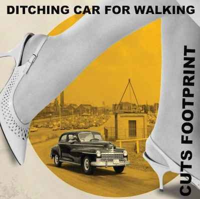 Ditching Car For Walking Cuts Carbon Footprint